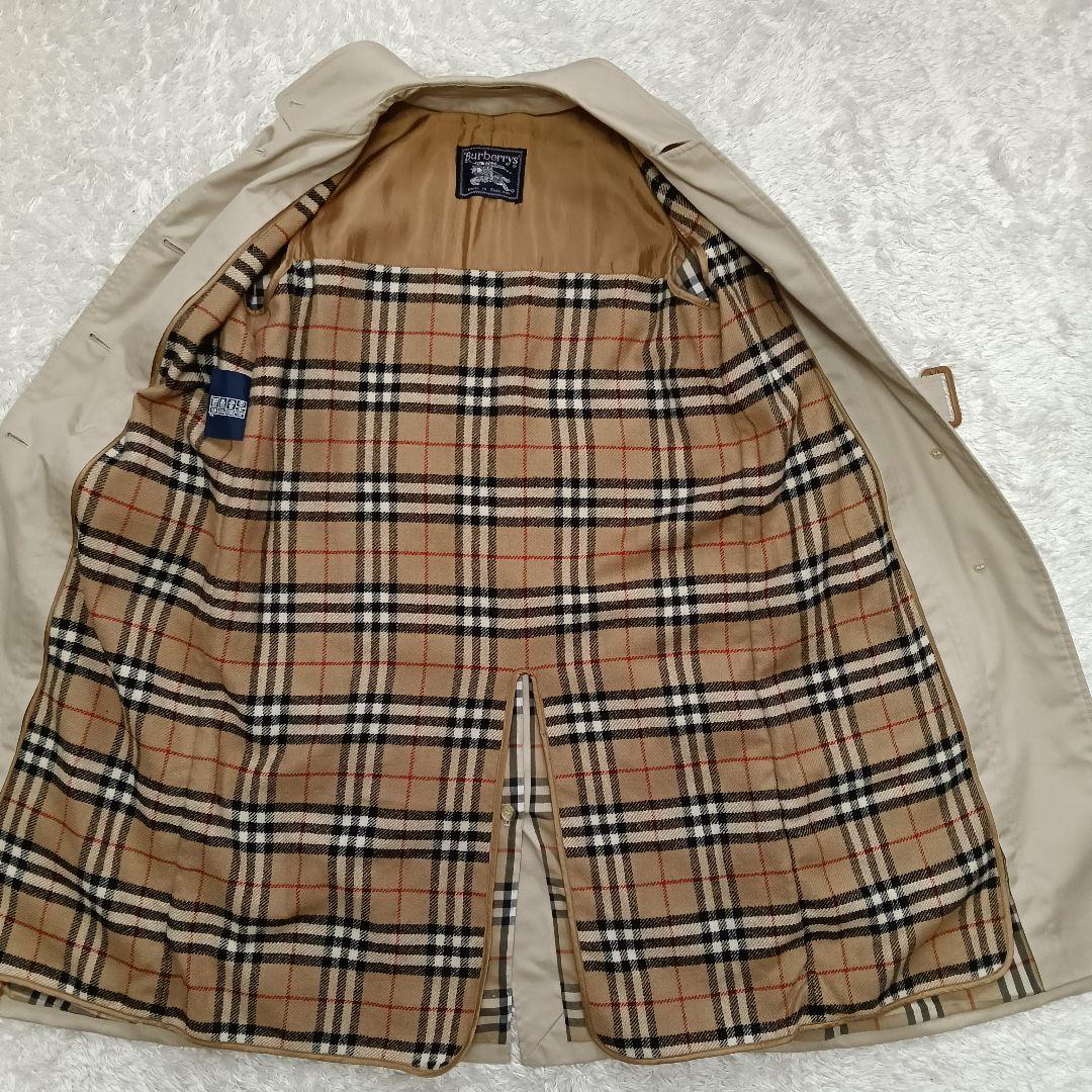 mame英国製 バーバリー ステンカラーコート レディース ウールライナー