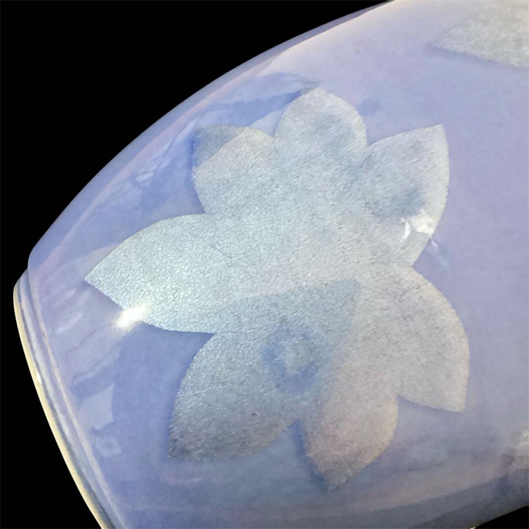 【無形文化財　中田一於　一輪挿し　送料込】九谷焼　ビギナー向け釉裏銀彩　紅葉