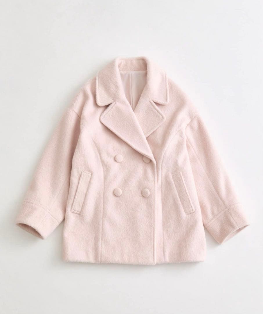 OLIVE des OLIVE シャギーコート ピンク