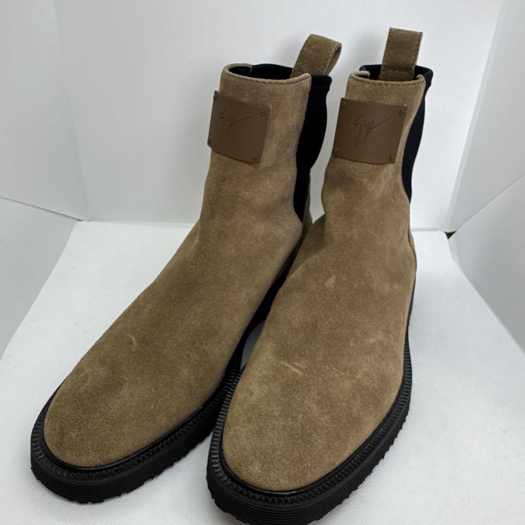 美品 GIUSEPPE ZANOTTI サイドゴアブーツ 42 イタリア製 本革