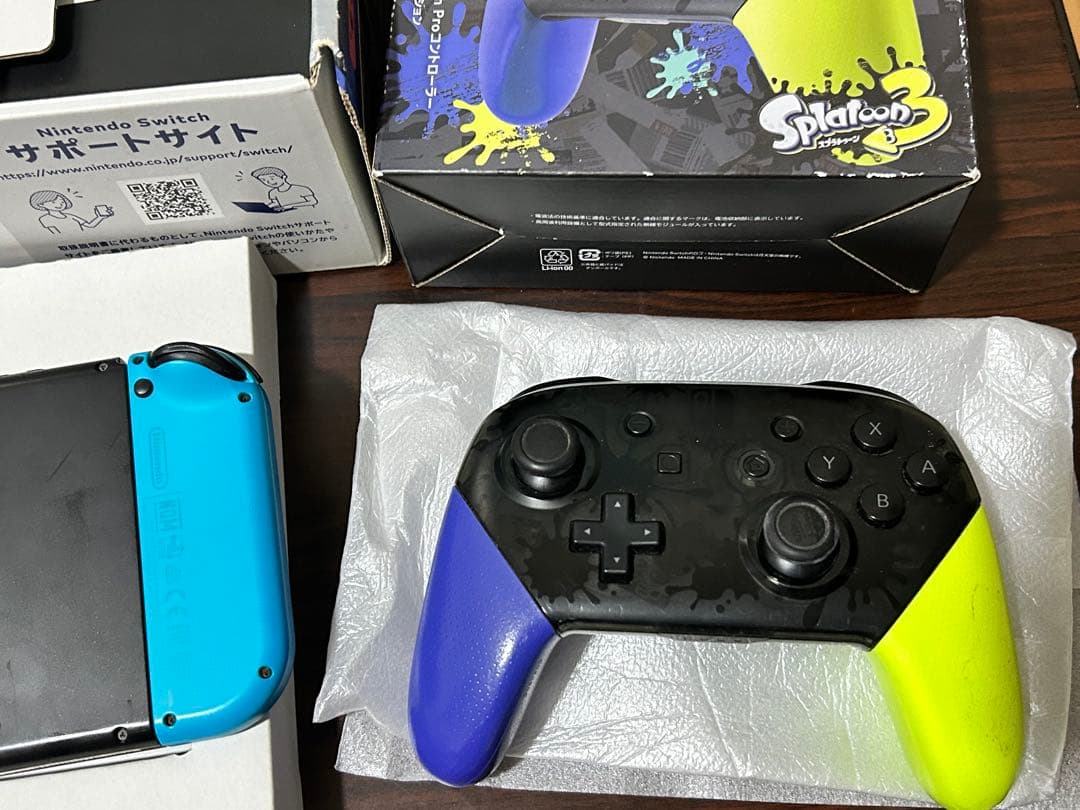 【動作品・プロコン付き】 ニンテンドー Switch 本体 レッド ブルー