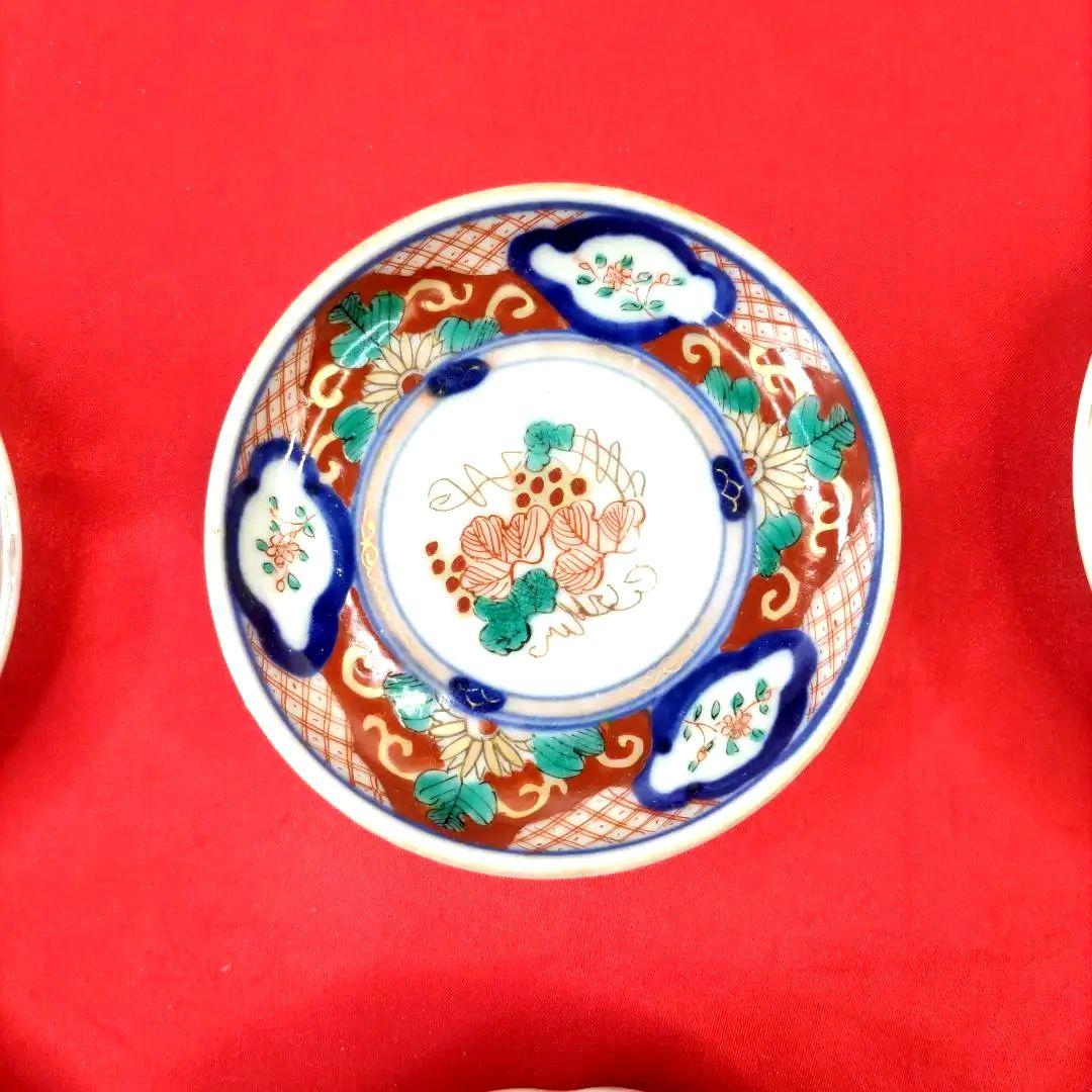 t*t様 有田焼　伊万里焼　古伊万里　金彩　色絵　豆皿　小皿　4寸皿6客アソート