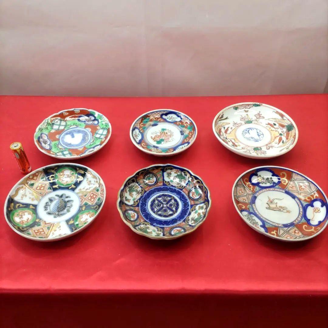 t*t様 有田焼　伊万里焼　古伊万里　金彩　色絵　豆皿　小皿　4寸皿6客アソート