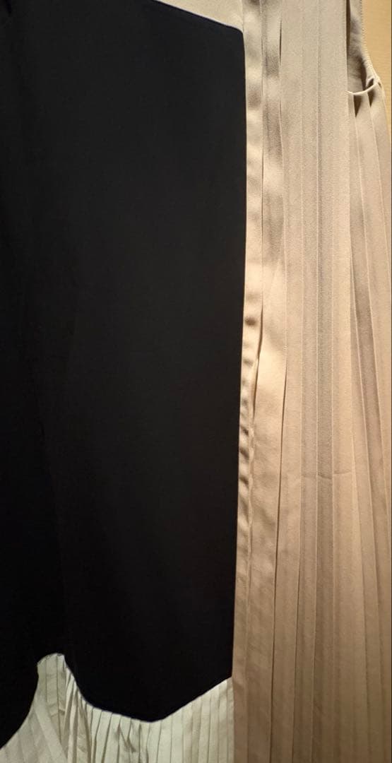 グレースコンチネンタル　グレースクラス　 カラーブロックプリーツワンピース 36