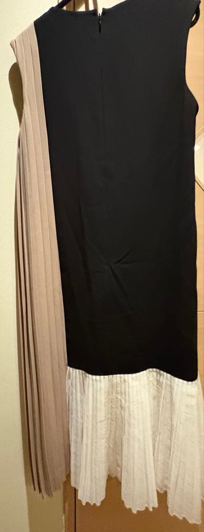 グレースコンチネンタル　グレースクラス　 カラーブロックプリーツワンピース 36