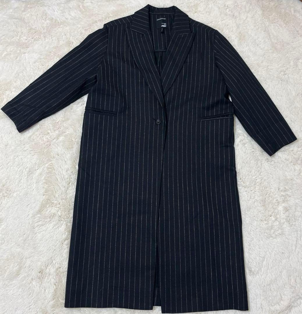 【美品】JNBY ピンストライプチェスターコート
