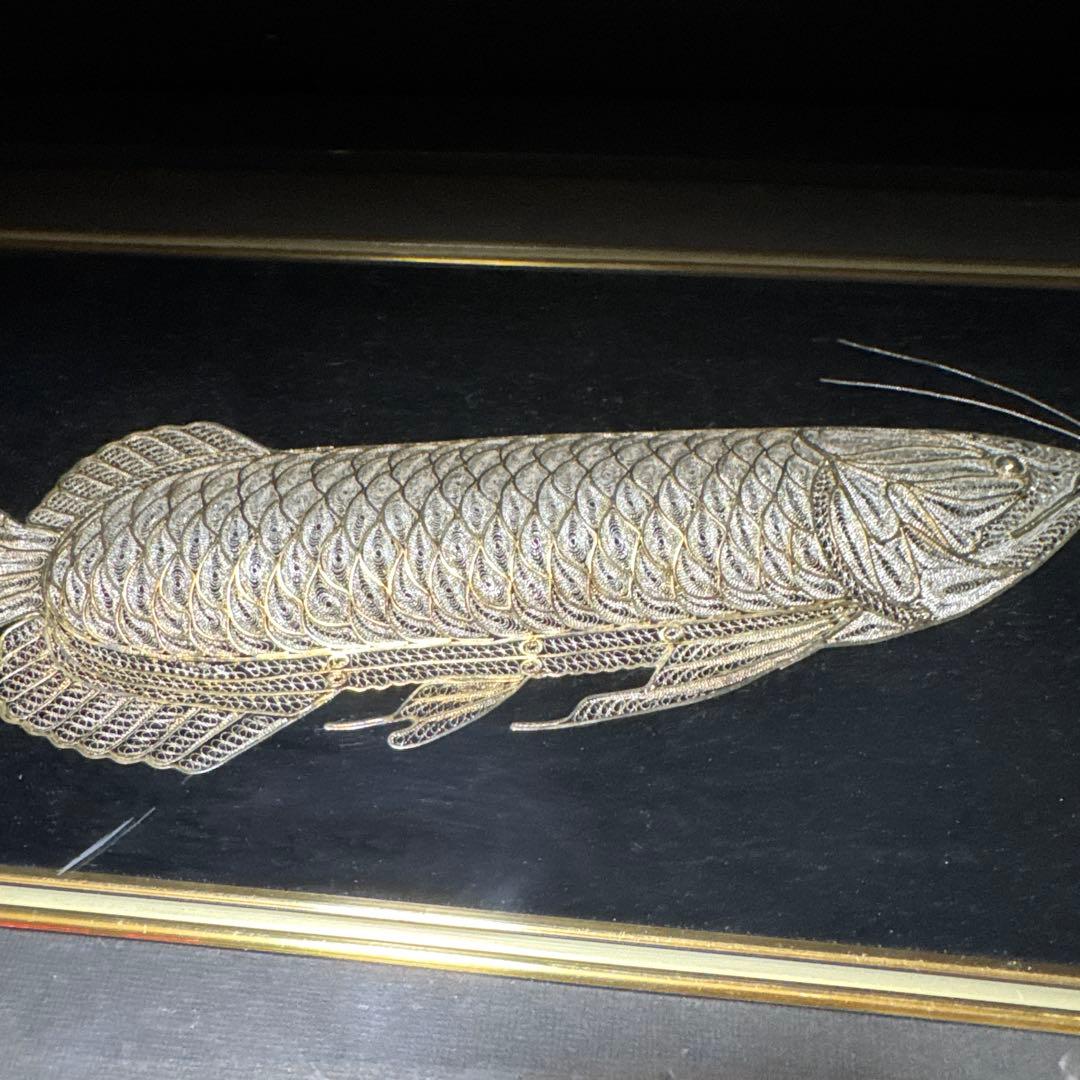 アロワナ　額　壁飾り　2つセット