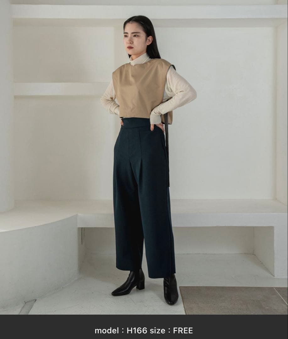 TUS. リバーシブルベストハイネックトレンチコート