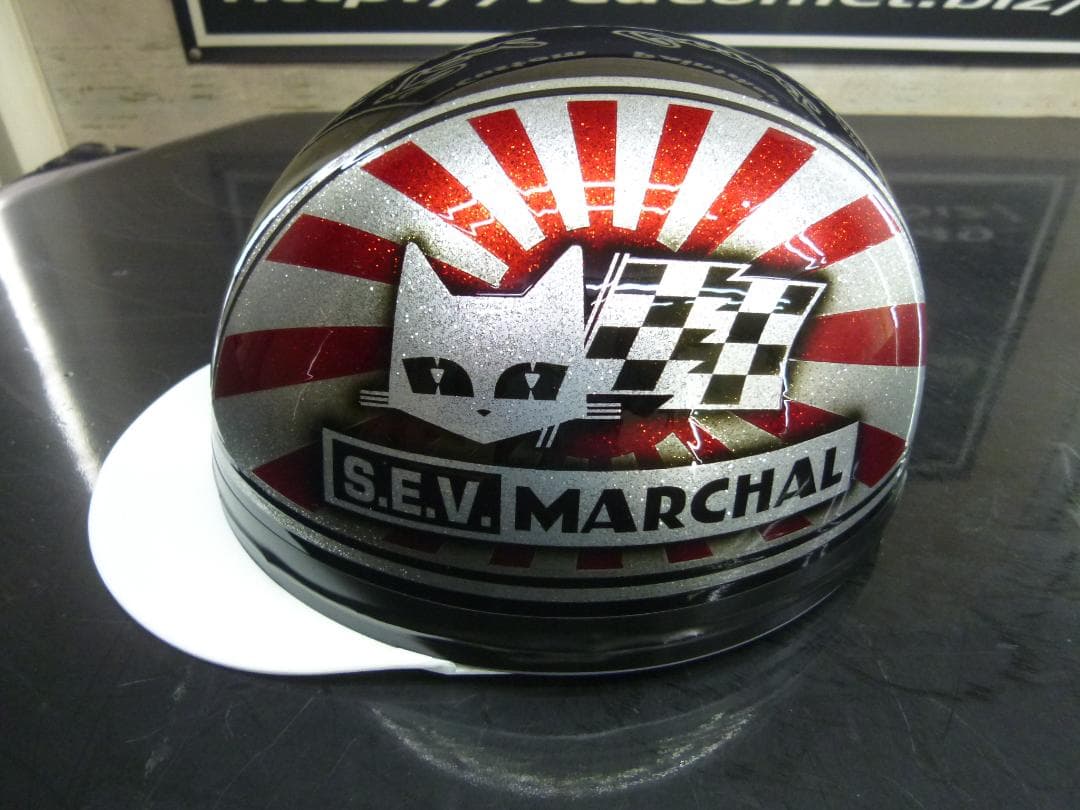 三つボタン‼送料込！カスタムコルク半　マーシャル日章　最安値169