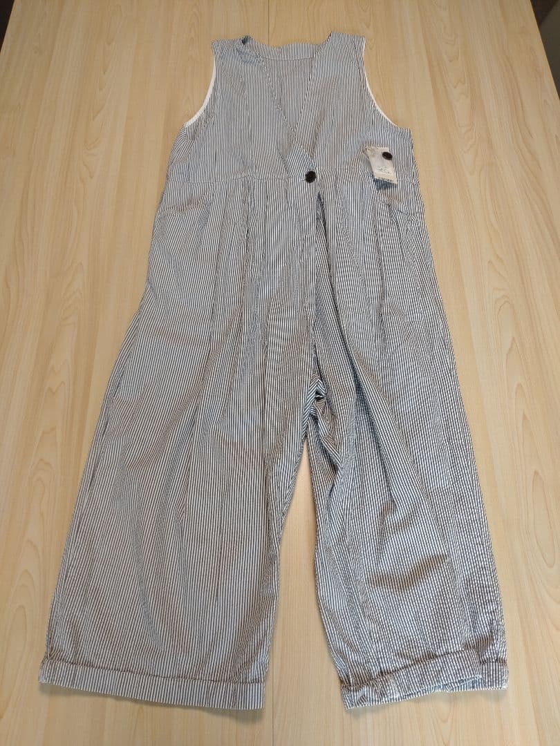 nest Robe it’sMe　サッカーストライプサロペット　黒