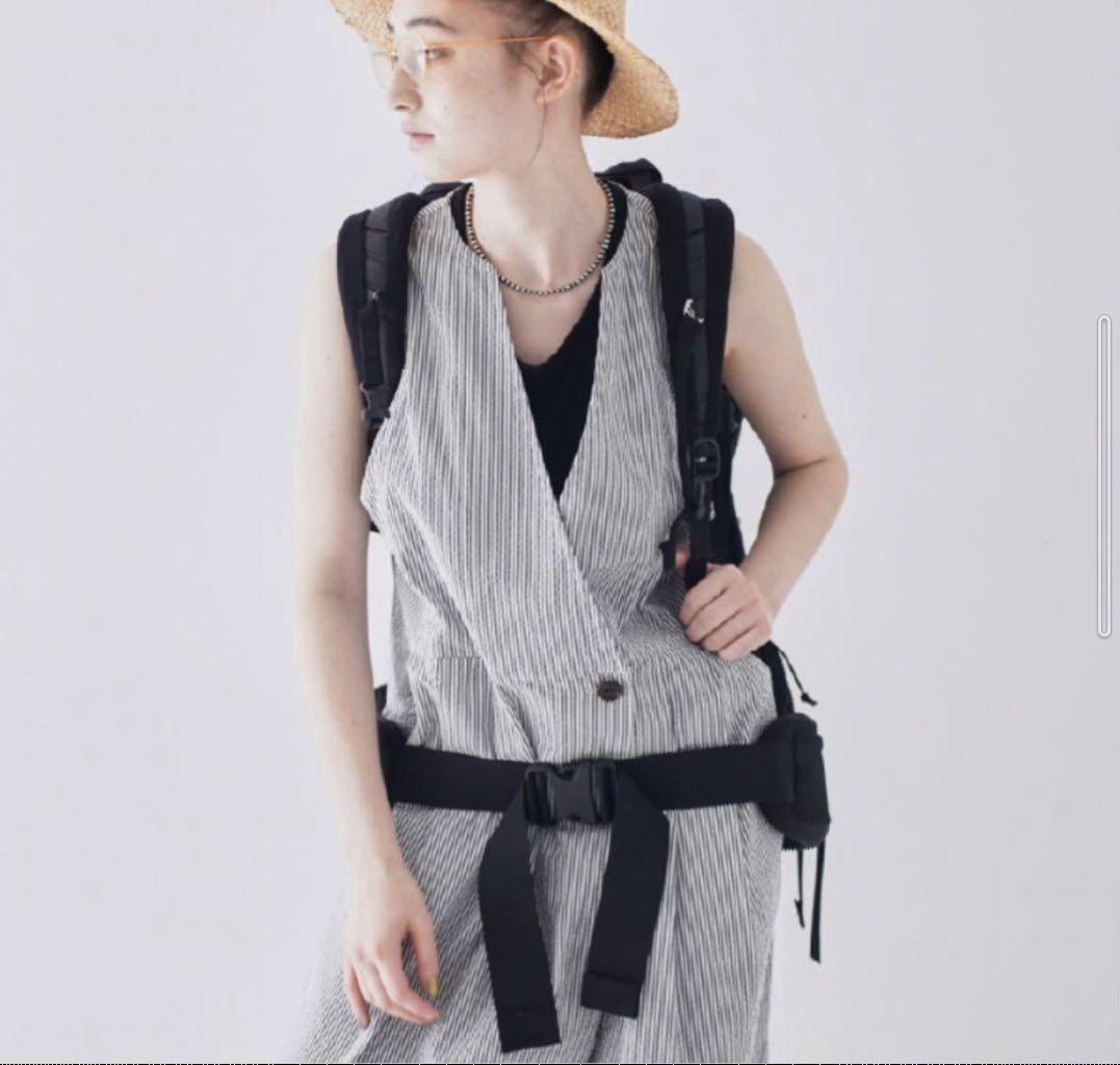 nest Robe it’sMe　サッカーストライプサロペット　黒