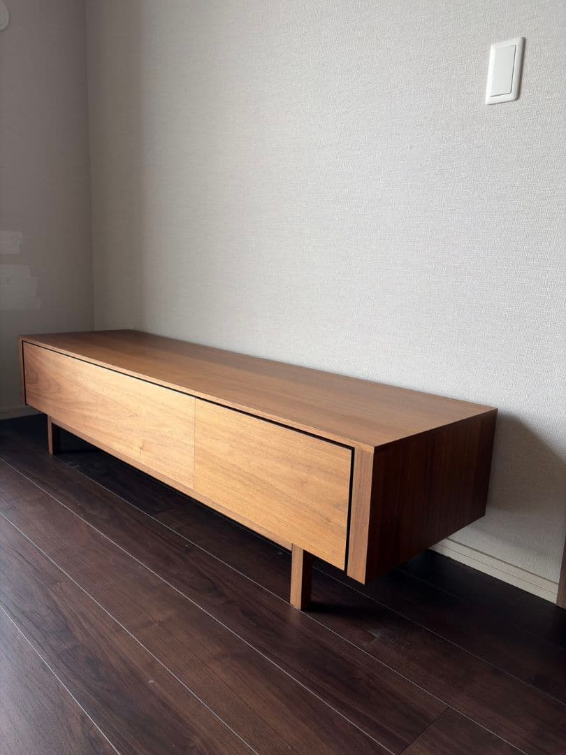完成品 テレビ台　ローボード　テレビボード 160cm 全面ガラス チェスト