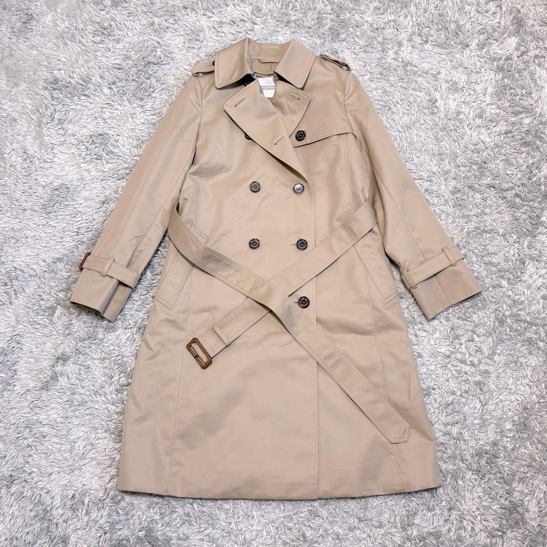美品　マッキントッシュフィロソフィー　23年モデル　トレンチコート　ロング　38