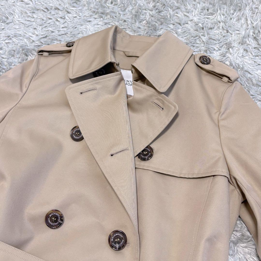 美品　マッキントッシュフィロソフィー　23年モデル　トレンチコート　ロング　38