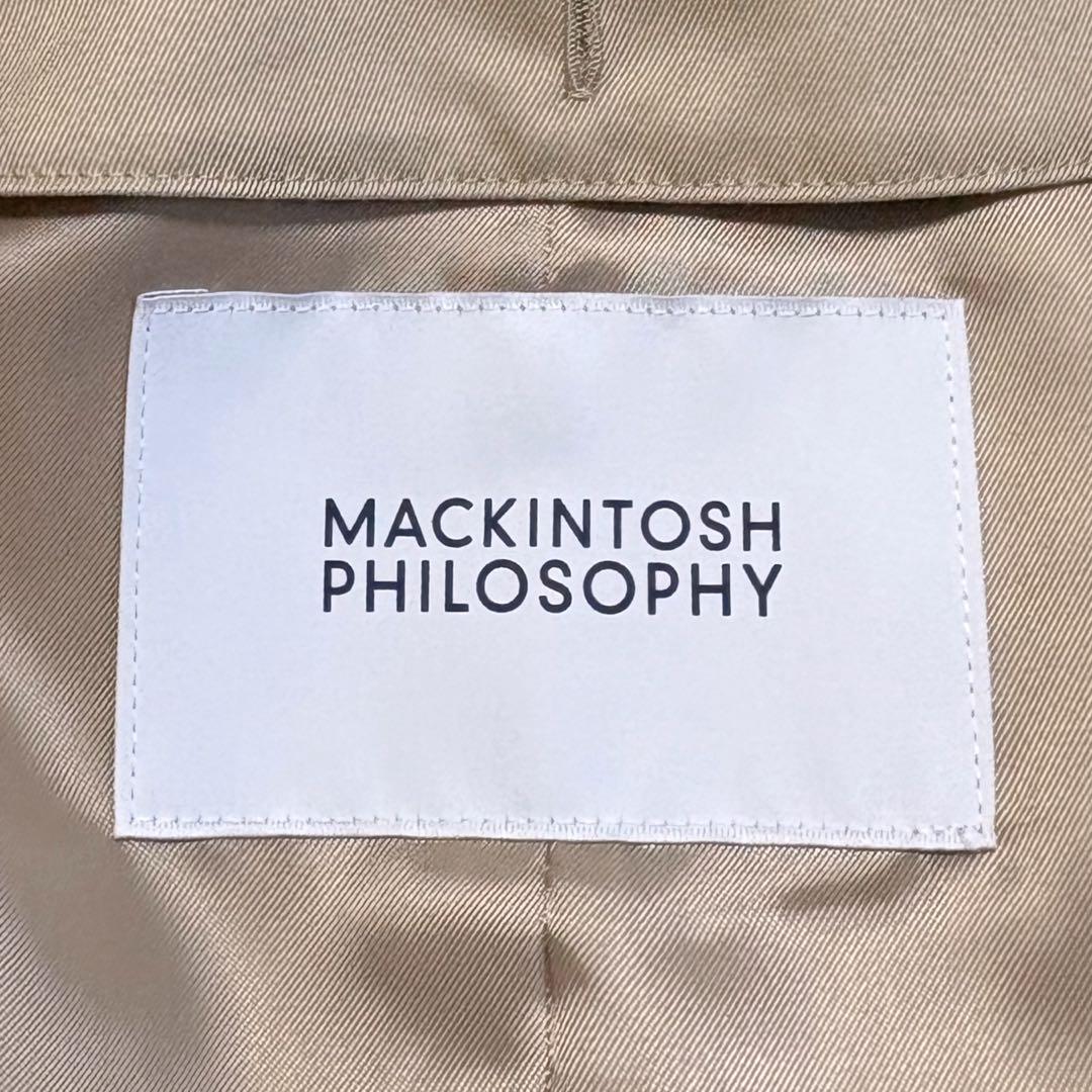美品　マッキントッシュフィロソフィー　23年モデル　トレンチコート　ロング　38