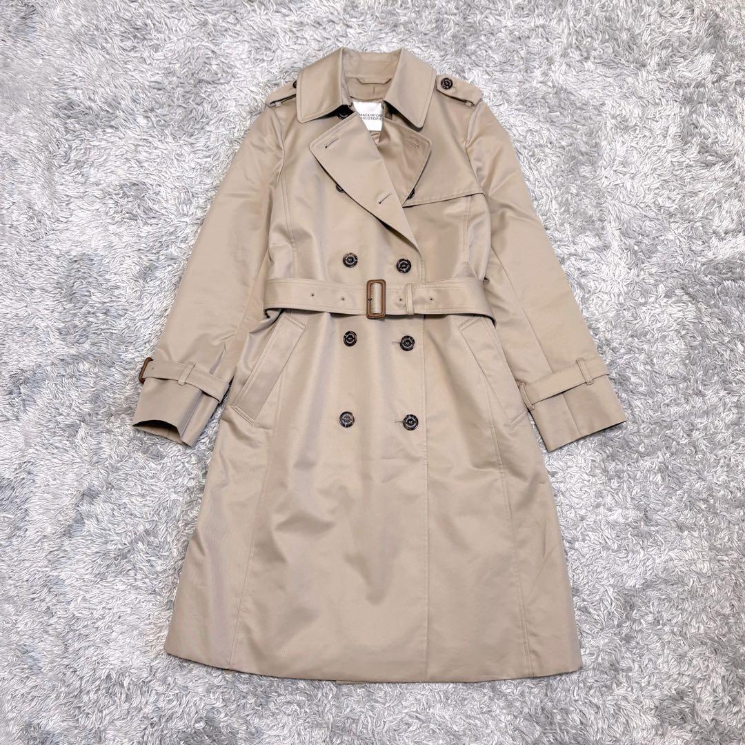 美品　マッキントッシュフィロソフィー　23年モデル　トレンチコート　ロング　38