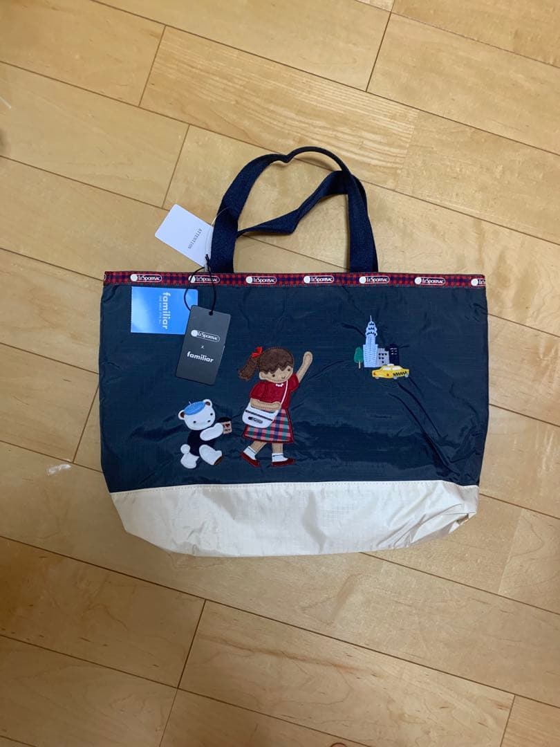 familiar x lesportsac トートバッグ