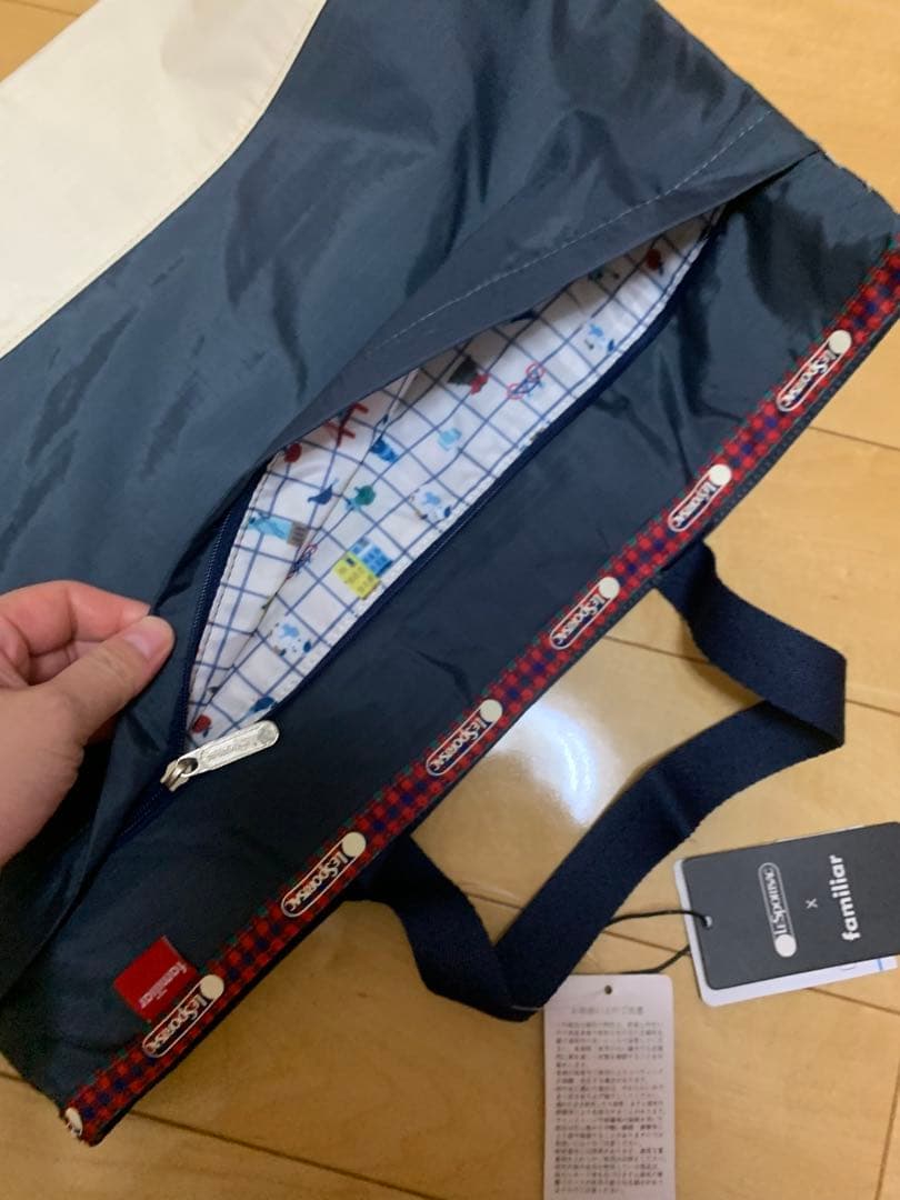 familiar x lesportsac トートバッグ