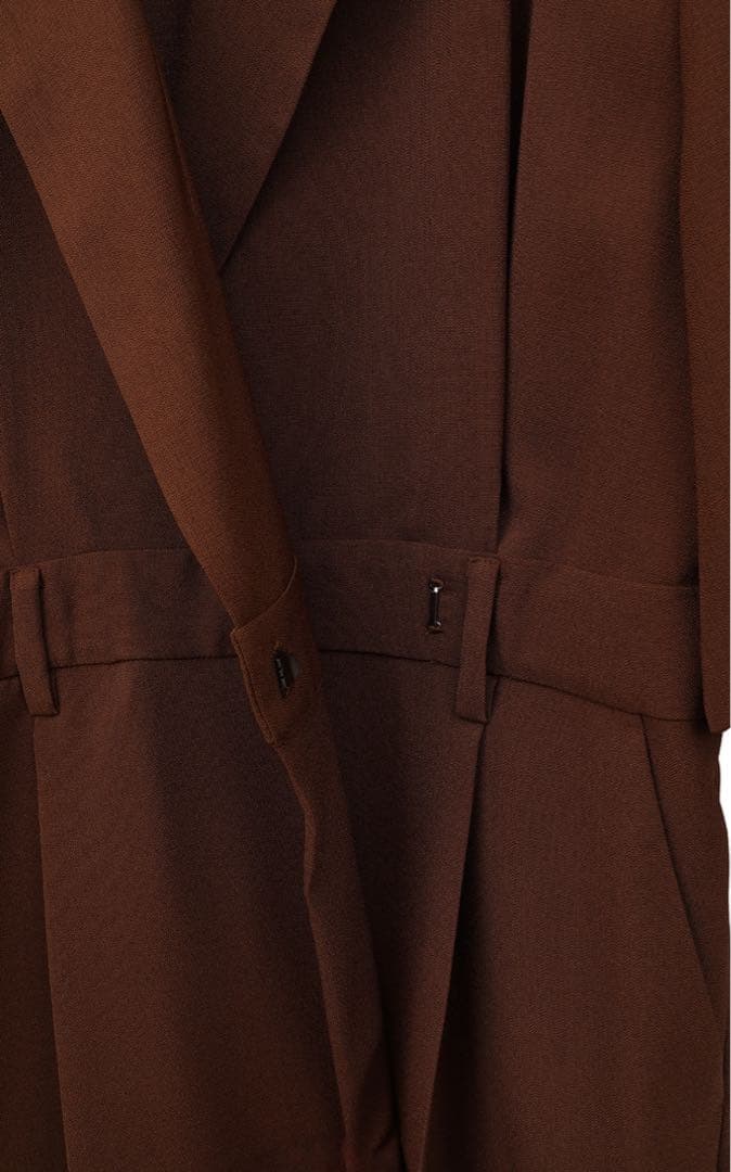 MANOF(マノフ)ブラウン カシュクール オールインワン