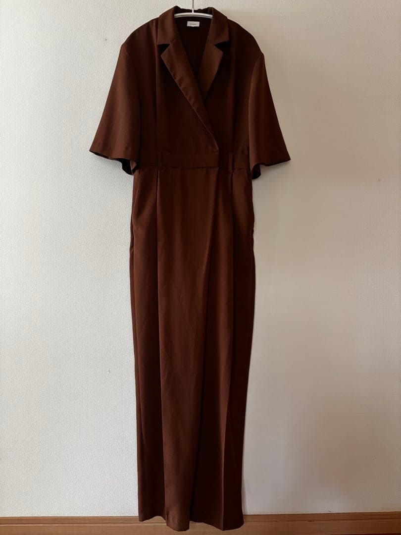 MANOF(マノフ)ブラウン カシュクール オールインワン