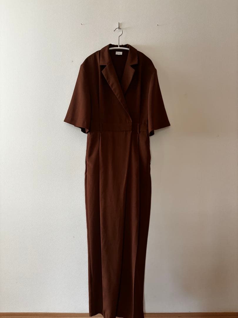 MANOF(マノフ)ブラウン カシュクール オールインワン