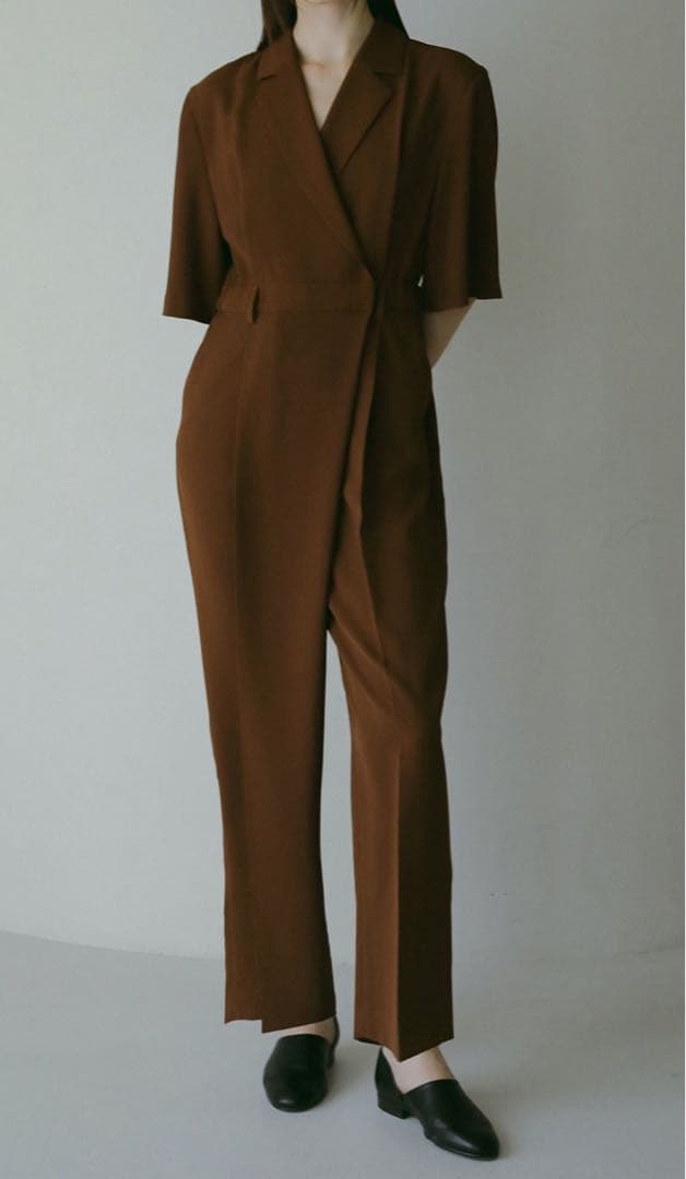 MANOF(マノフ)ブラウン カシュクール オールインワン