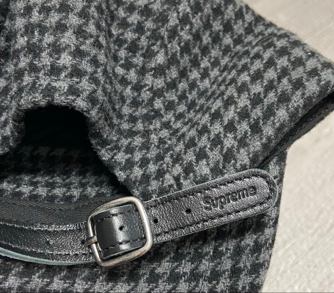 帽子 Supreme Houndstooth Wool Camp Cap\"Black\"