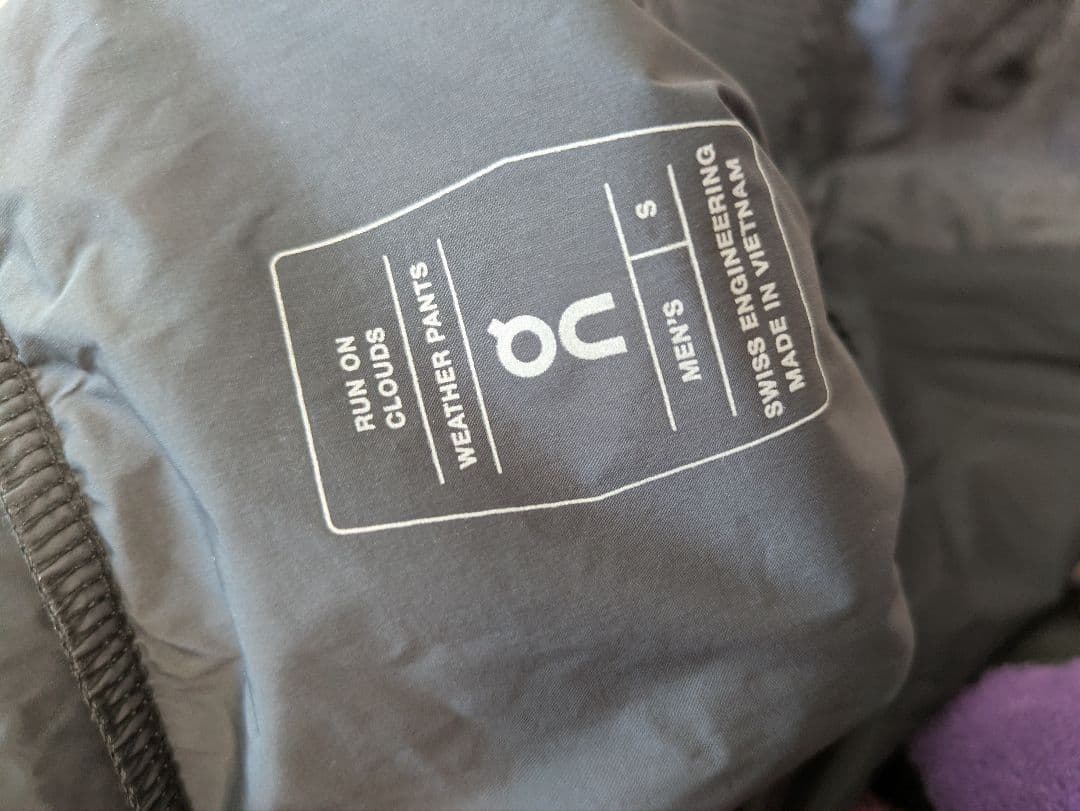 ON Weather Pants Sサイズ ブラック　メンズ