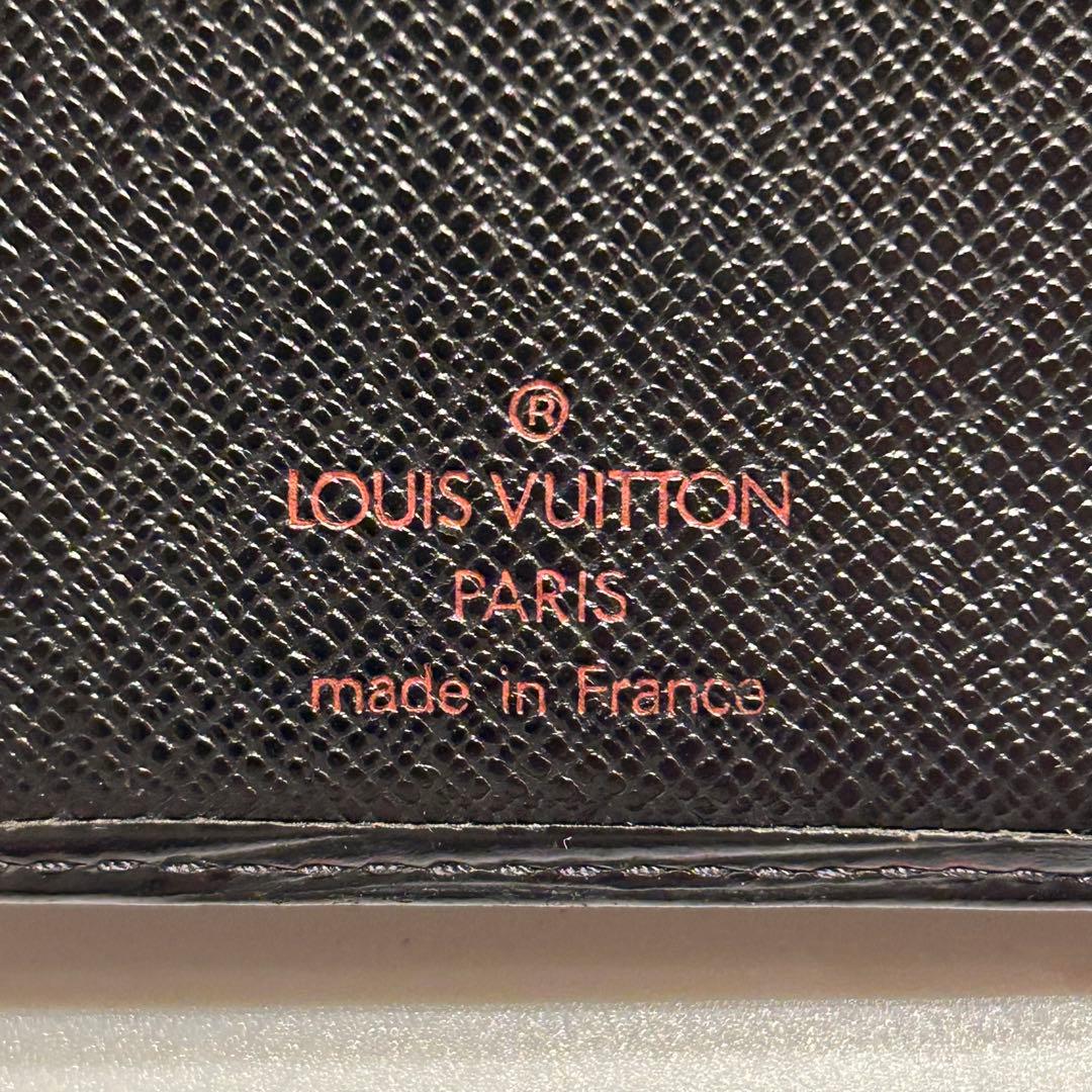 【極美品】ルイヴィトン エピ ポルトビエ コンパクト 二つ折り 財布 ブラック