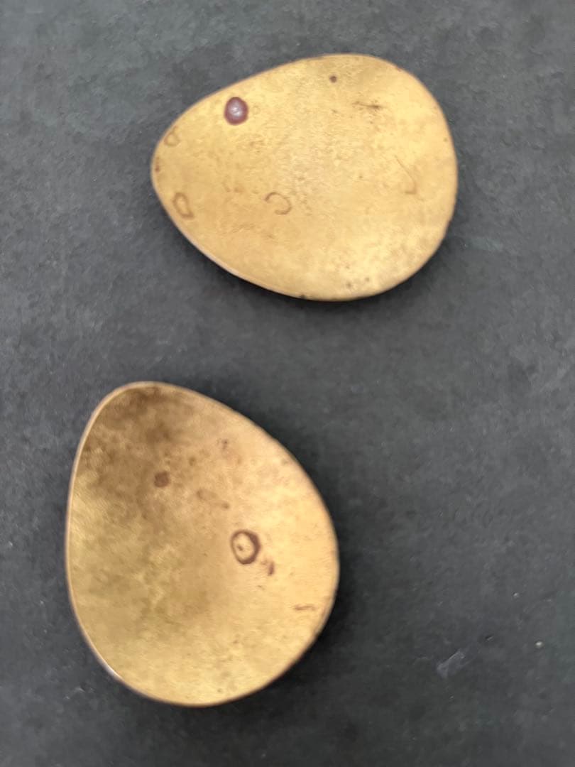 坂野友紀 しずく豆皿2枚セット 真鍮希少 大人気