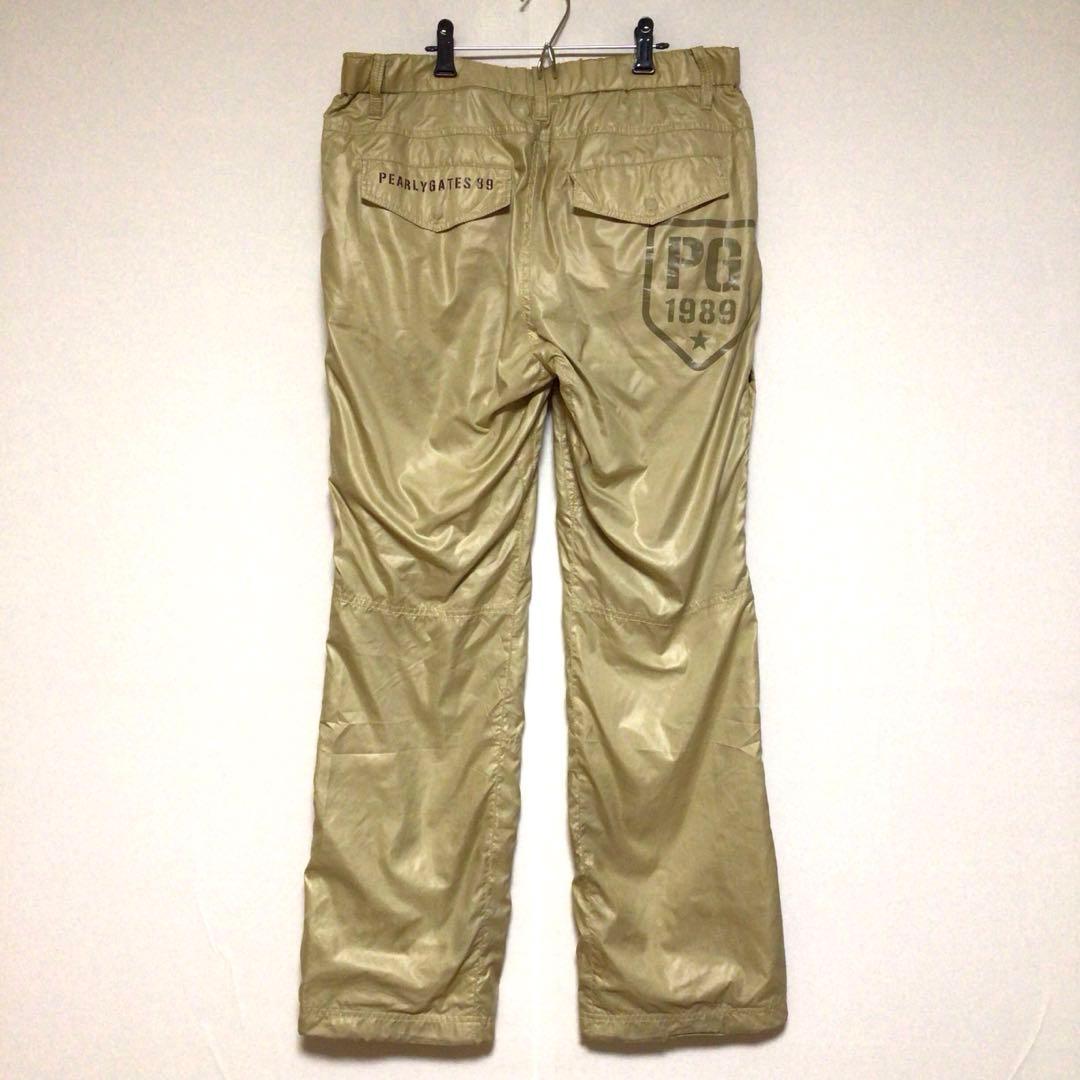 パーリーゲイツ デカロゴ 蓄熱パンツ ゴルフウェア 防風 ドローコード 6