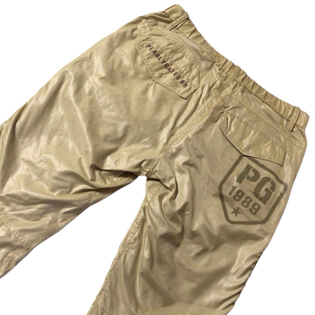 パーリーゲイツ デカロゴ 蓄熱パンツ ゴルフウェア 防風 ドローコード 6