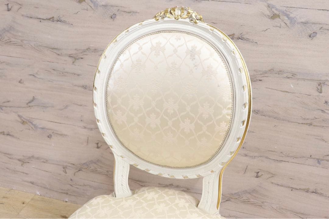 GMIK102D○イタリア製 アンティーク ダイニングチェア アームレスチェア