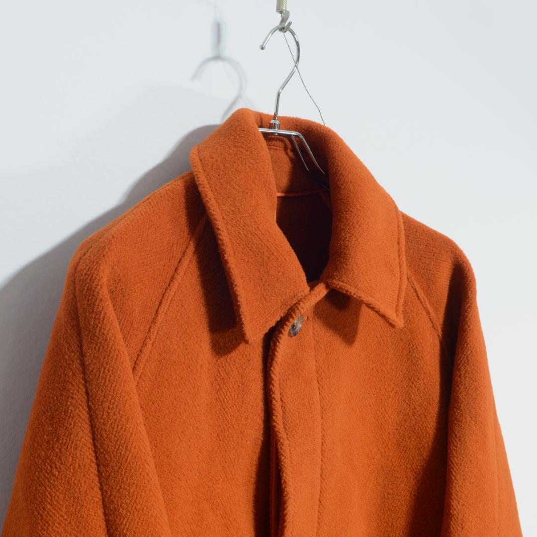 超貴重極上品 INVERTERE カットパイル バルカラーコート 40 オレンジ