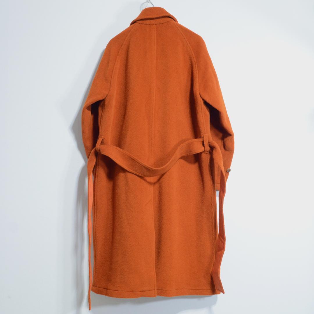 超貴重極上品 INVERTERE カットパイル バルカラーコート 40 オレンジ