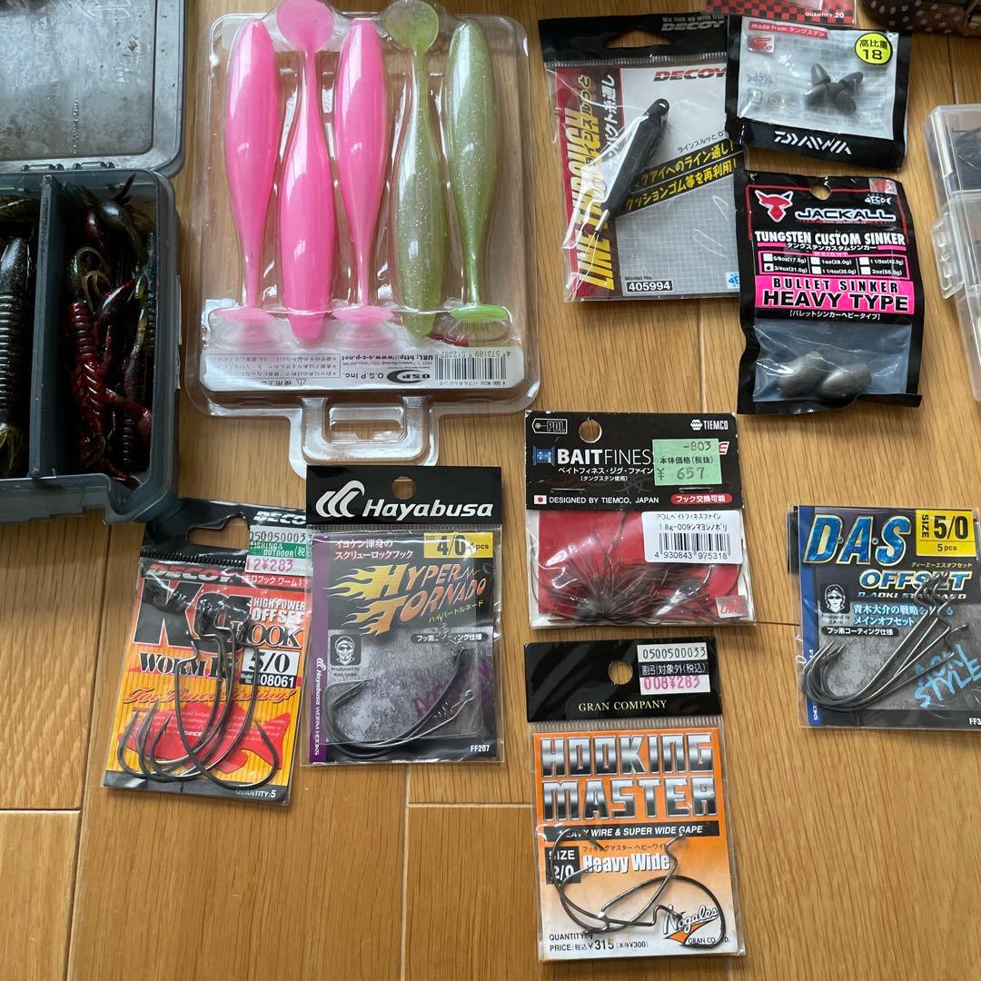 まとめ売りバスルアー フロッグ ワーム フックシンカー類