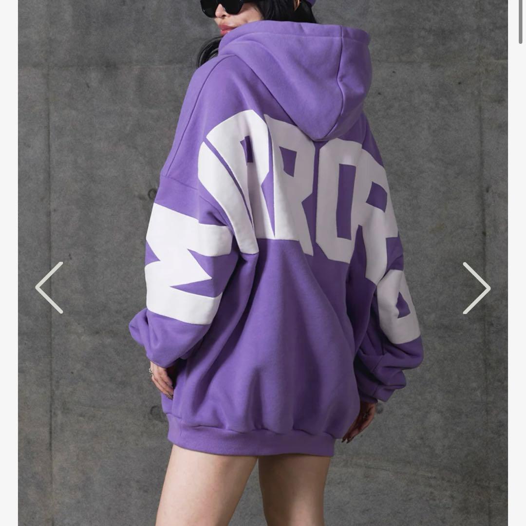 MIRROR9パーカー　ブラックピンクMLサイズ　ミラーナイン　最終値下げ！