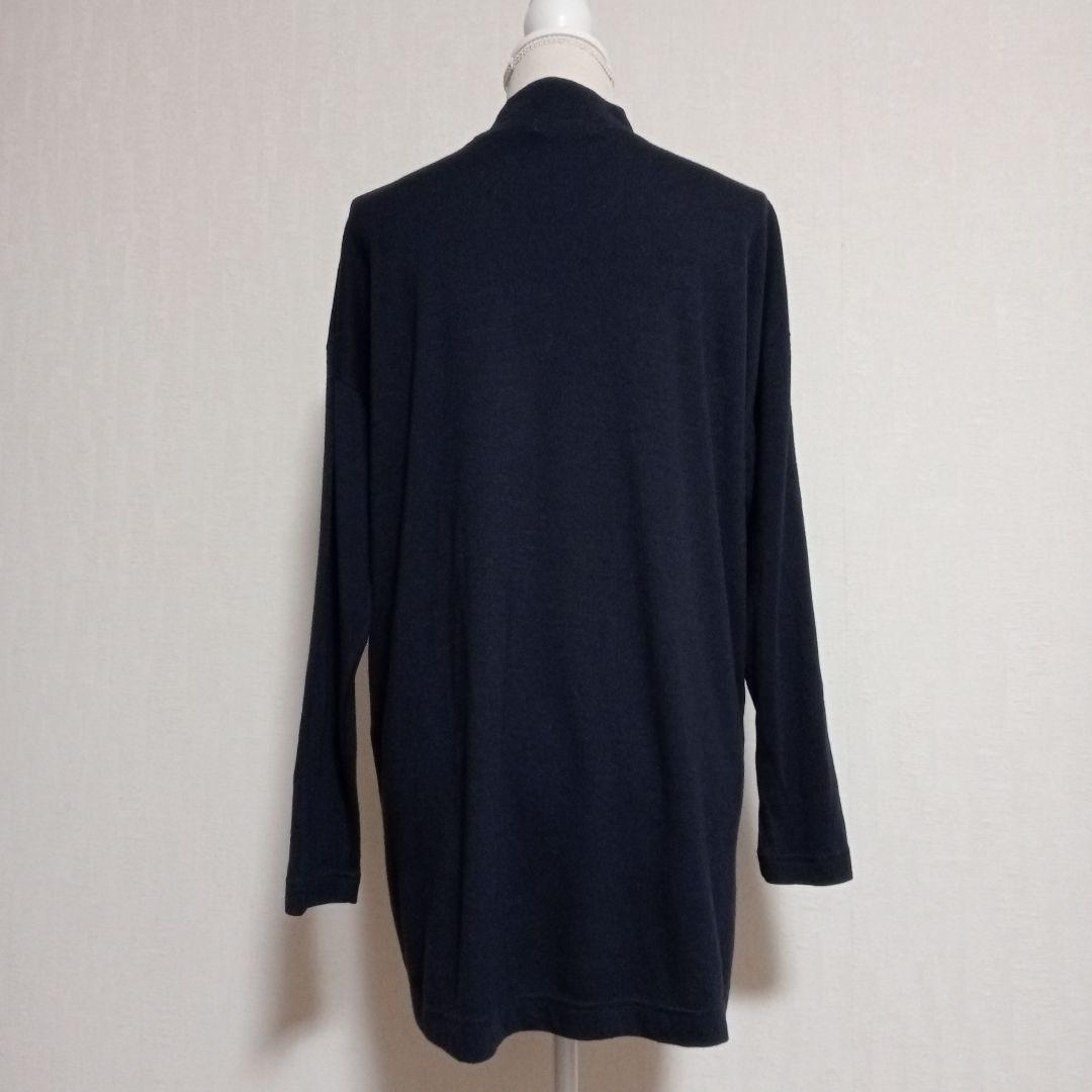 TOKUKO 1er VOL ハイネック カットソー チュニック ネイビー