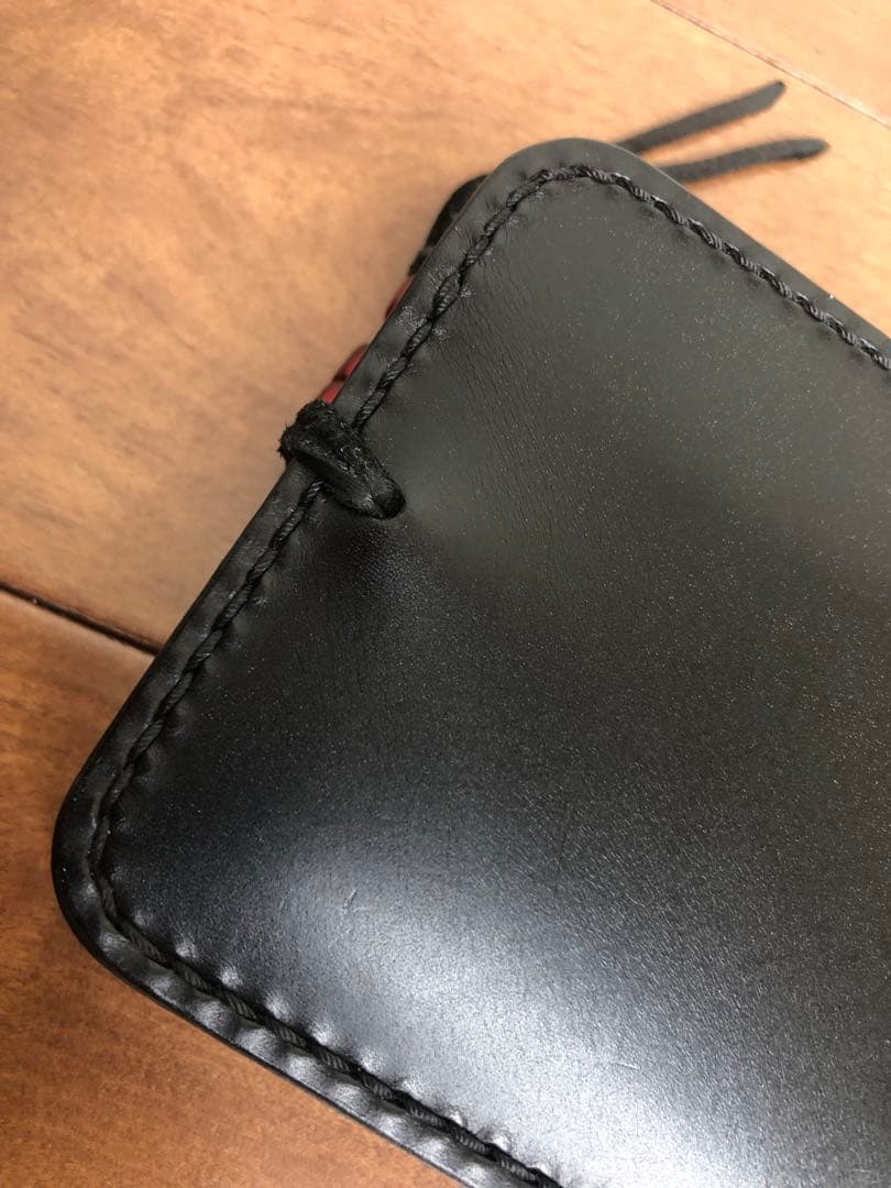 ビーズ屋公ちゃん サドルバタフライウォレット Bタイプ 黒　状態良好