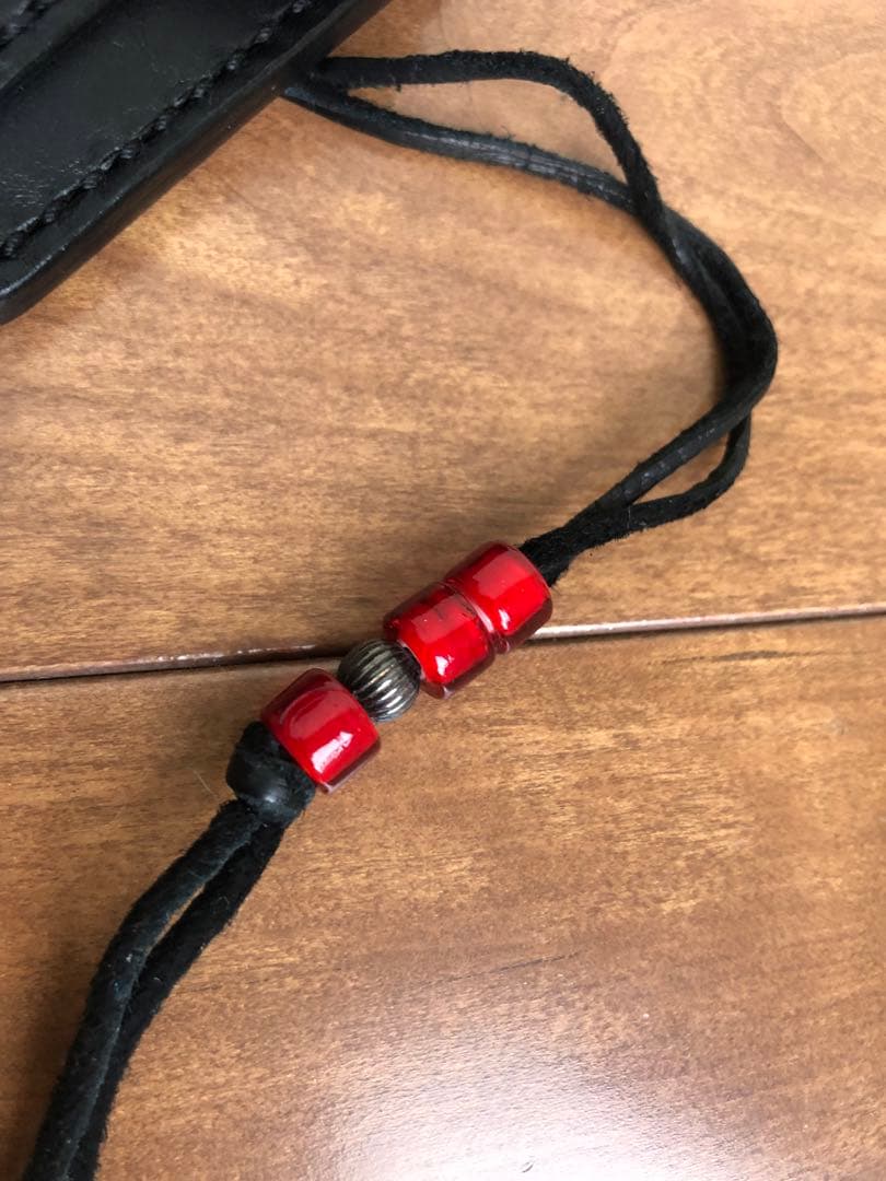 ビーズ屋公ちゃん サドルバタフライウォレット Bタイプ 黒　状態良好