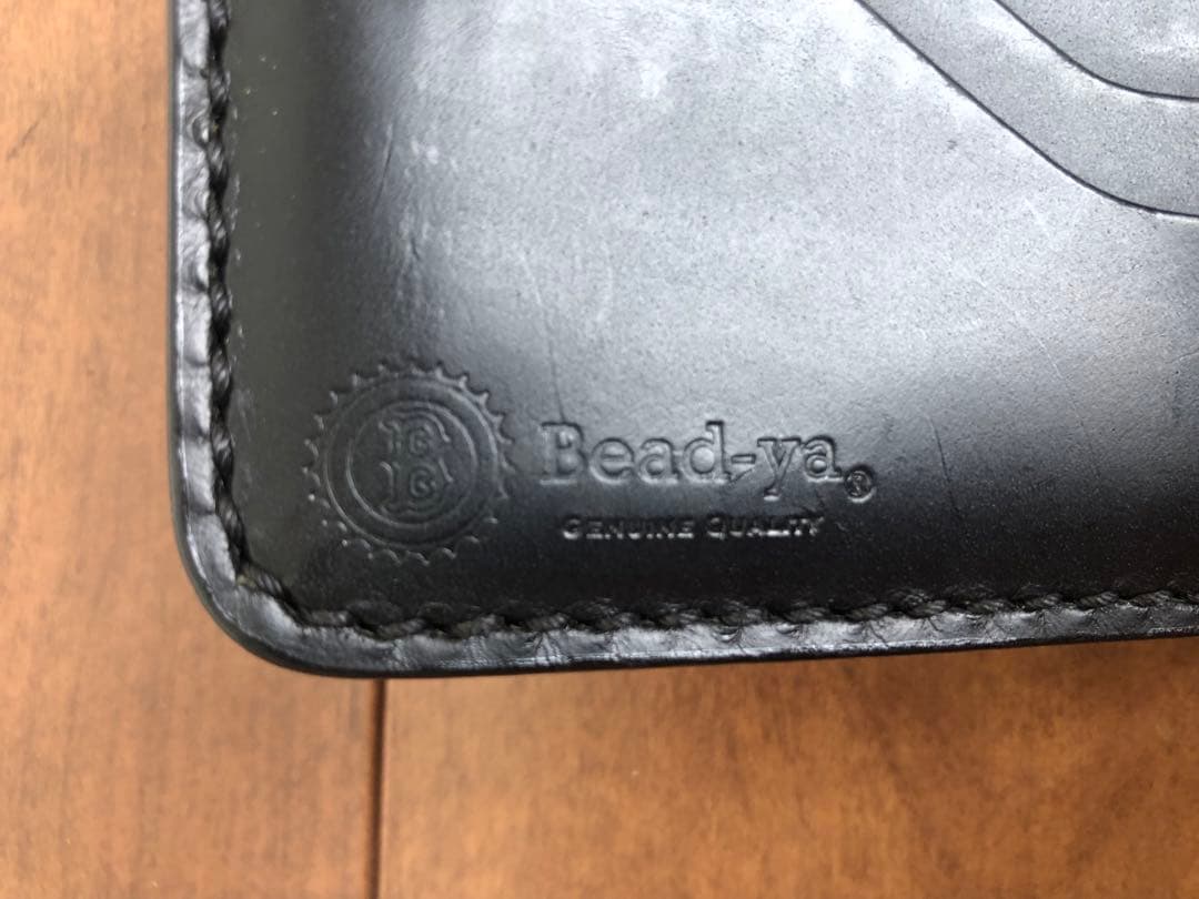 ビーズ屋公ちゃん サドルバタフライウォレット Bタイプ 黒　状態良好