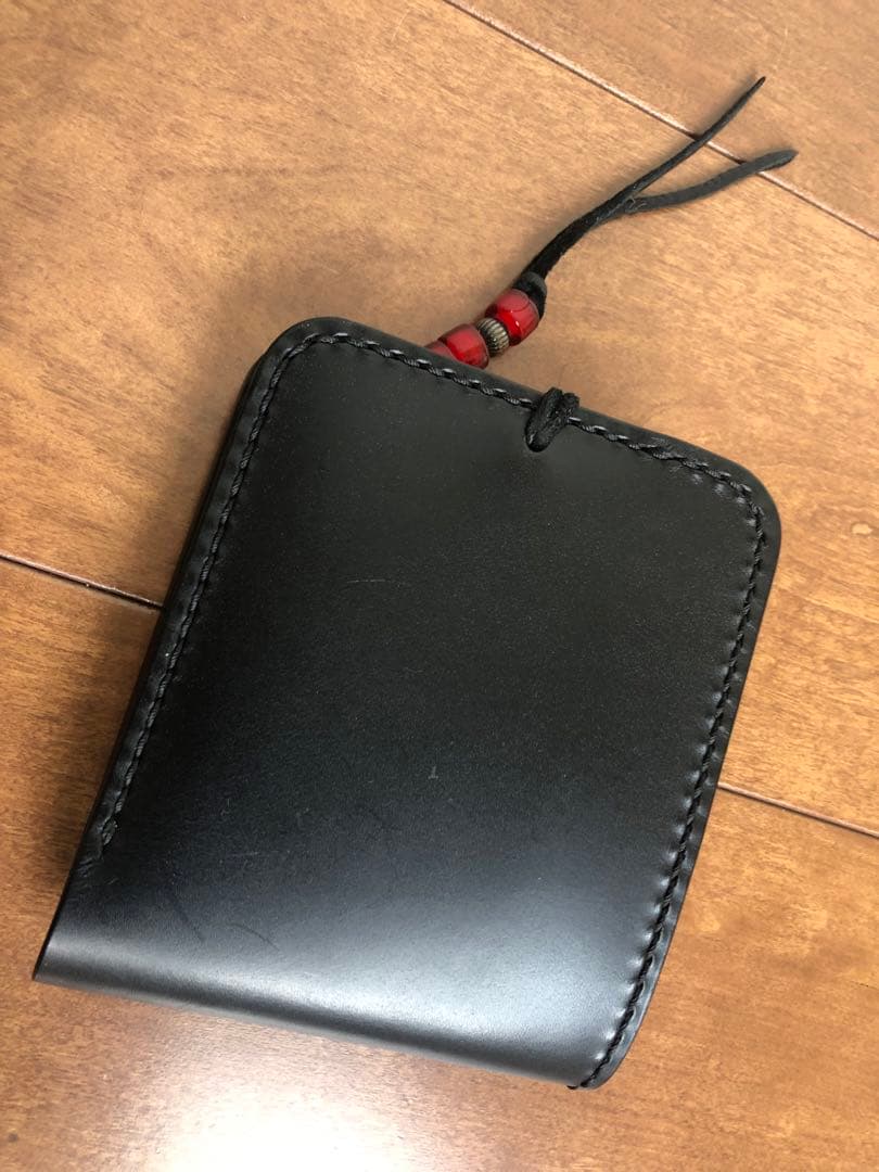 ビーズ屋公ちゃん サドルバタフライウォレット Bタイプ 黒　状態良好