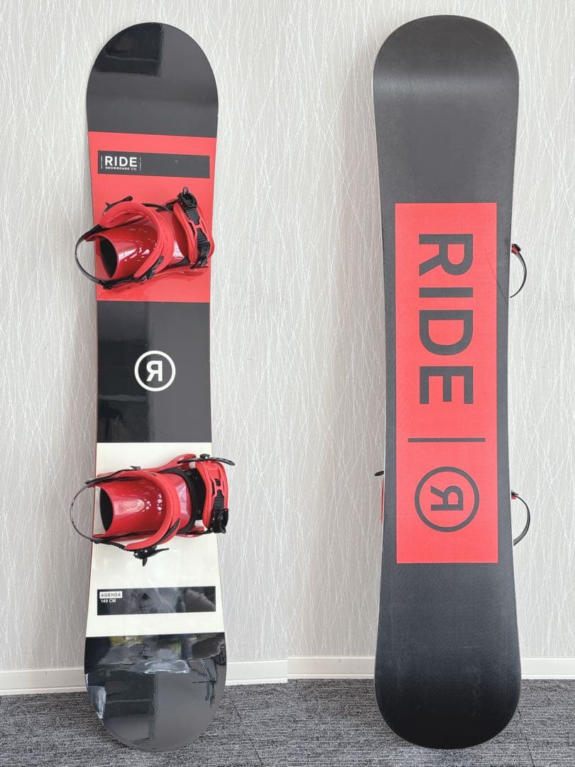 57美品❗️超豪華❗️RIDE×ZUMAメンズスノーボードセット★149cm+ビン付