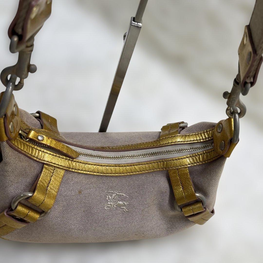 バーバリーブルーレーベル ワンショルダー ホースロゴ y2k バッグ