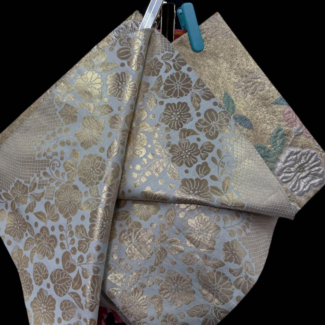 京都きもの友禅　振袖8点フルセット 桜 七宝 絞り 銀通し 正絹 成人式 逸品