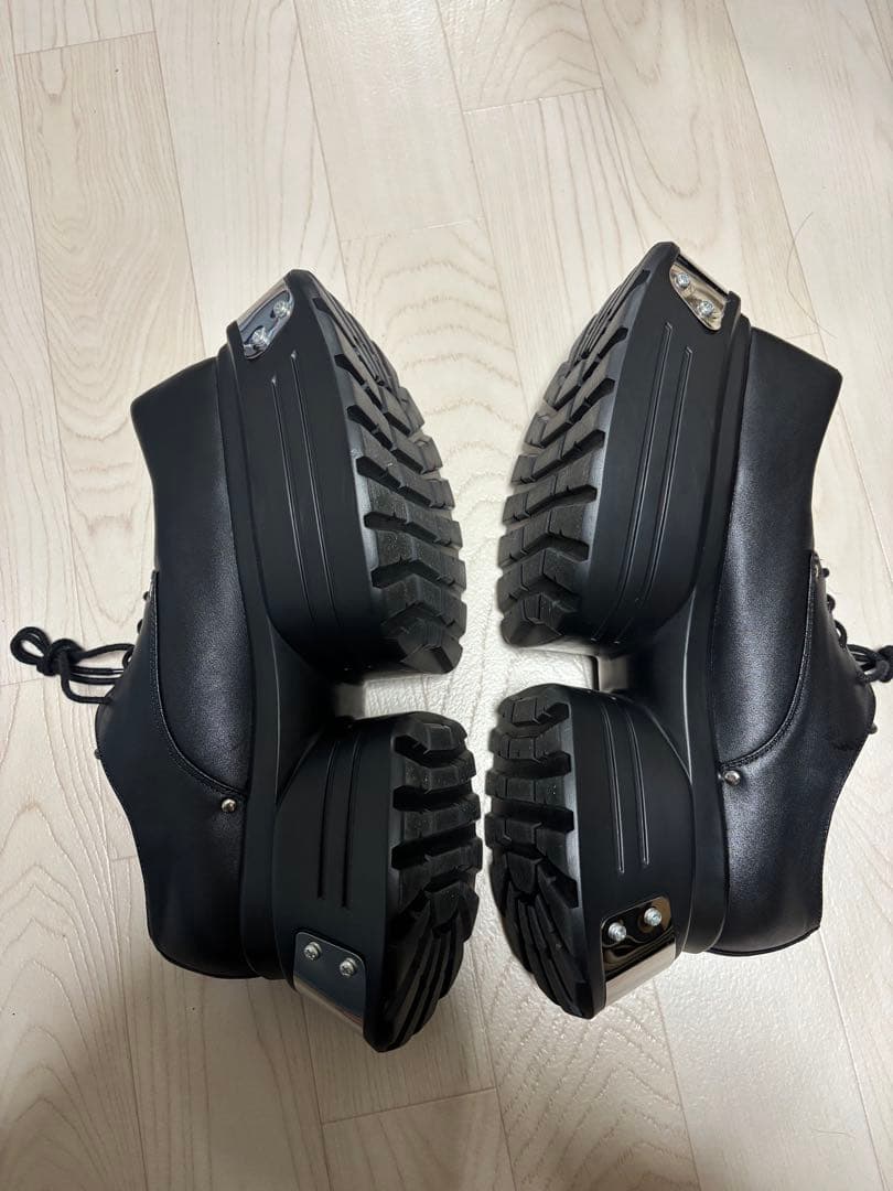 GRANCY メタルプレートレザーシューズ 40サイズ