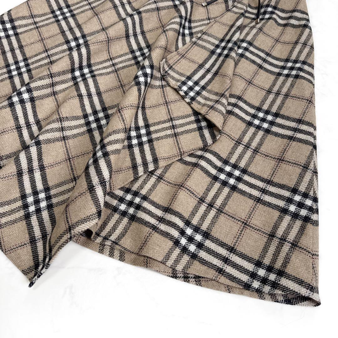 24AW エムズグレイシー カシュクール チェック スカート 40 ベージュ系