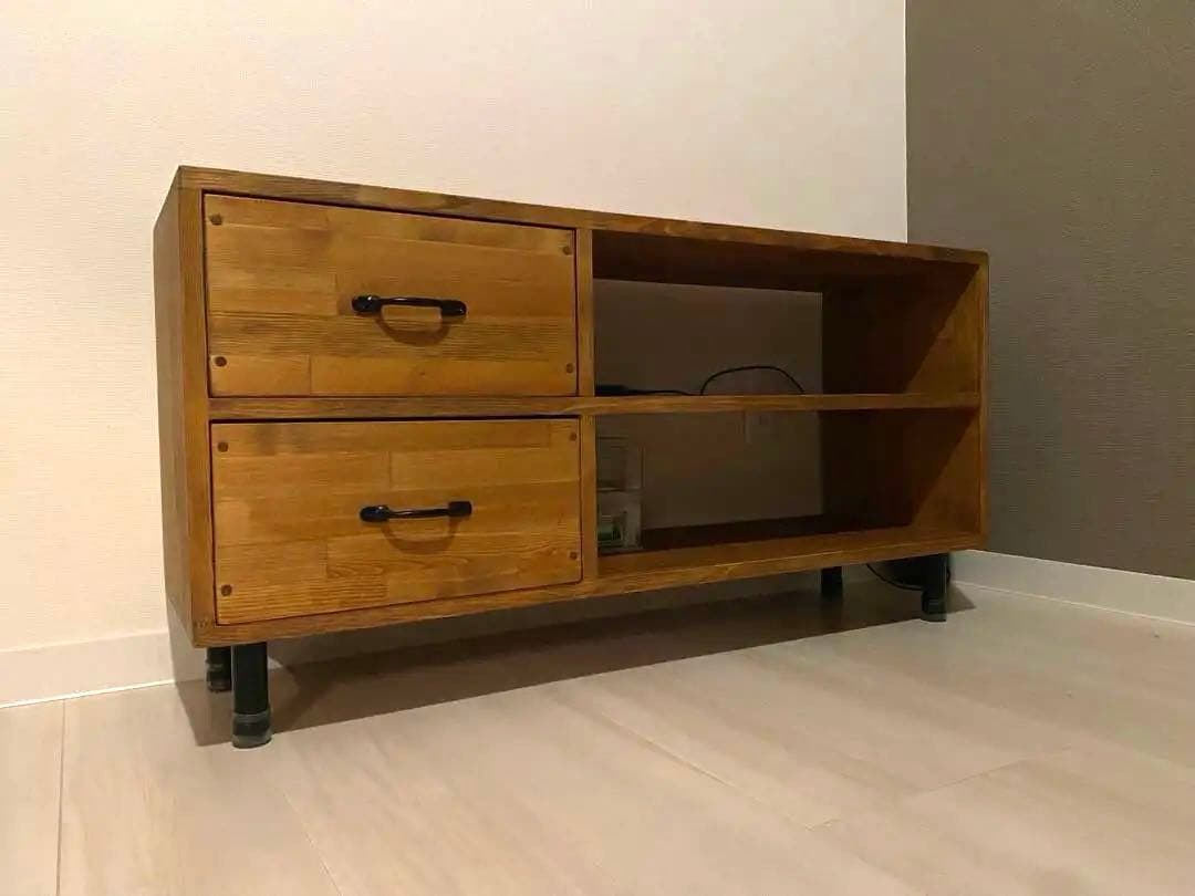 【美品】ハンドメイド作家　テレビボード　テレビ台　無垢材