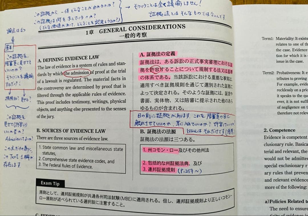 カリフォルニア州BAR EXAM（司法試験）対策用テキストV2（Abitus社）