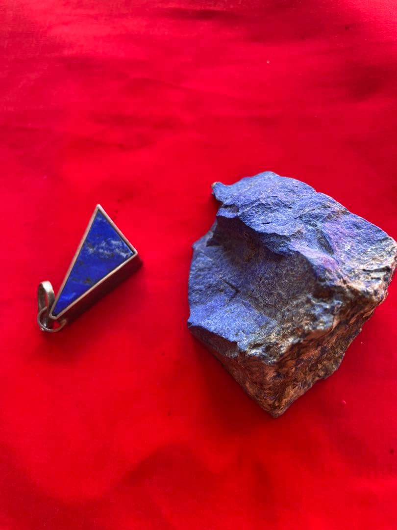 ラピスラズリ 三角形 ペンダントトップ